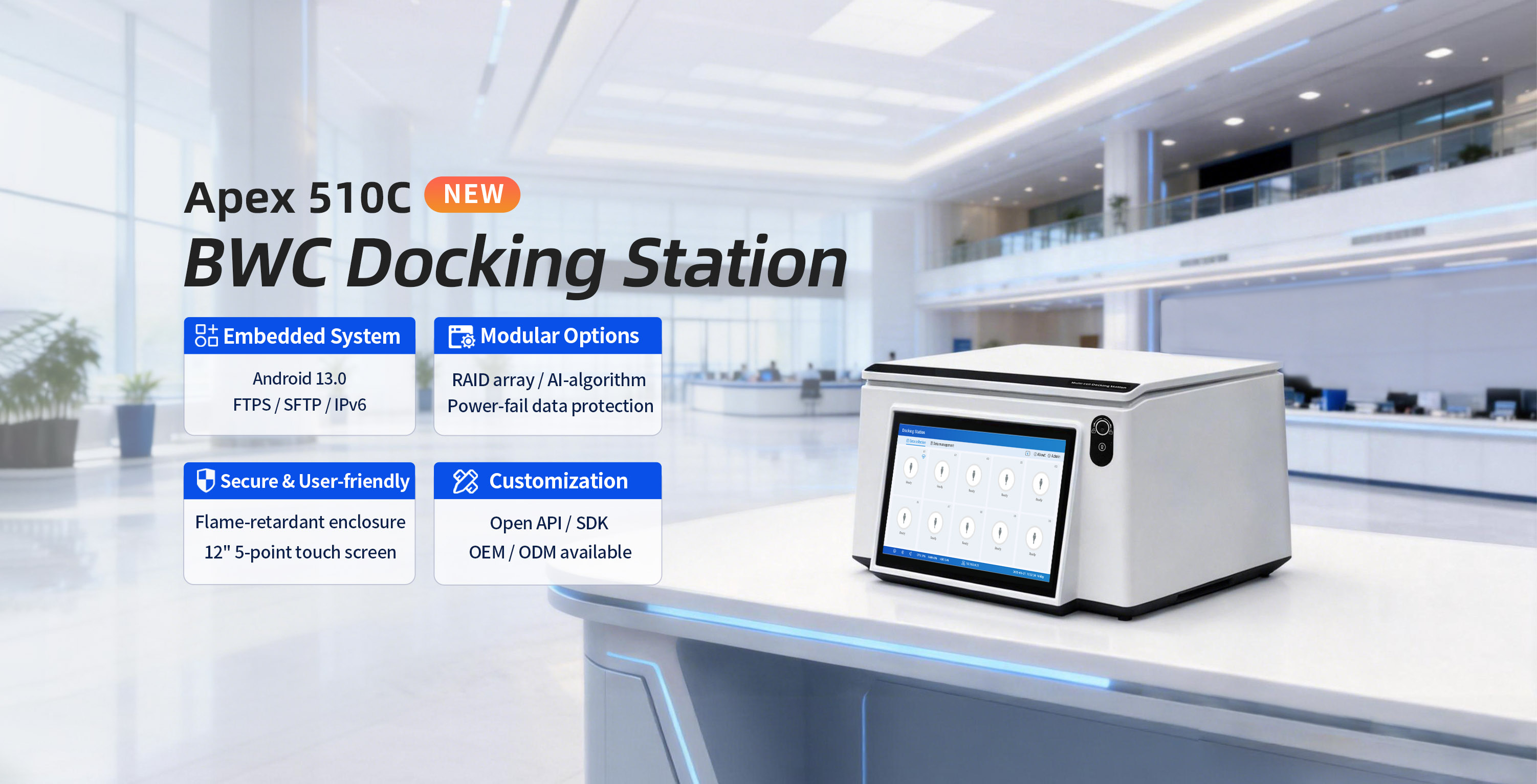 Apex 510C BWC Docking Station