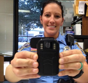 USA police officer equipped Body camera