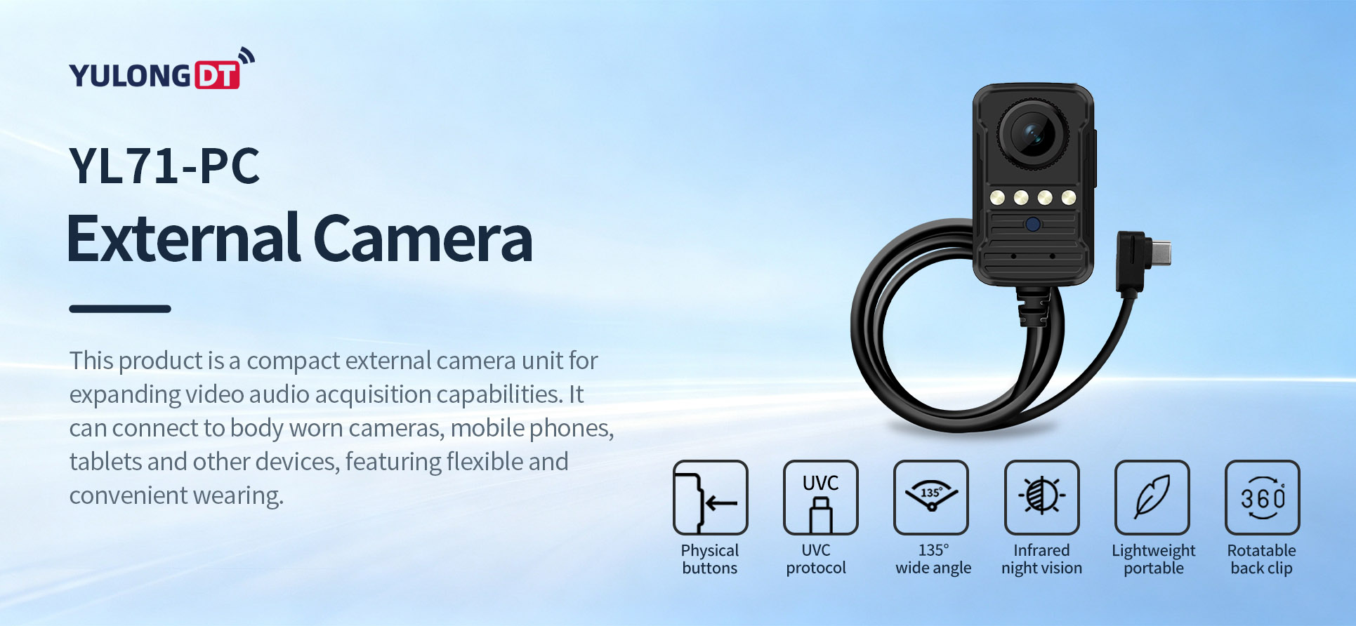 YULONGDT YL71-PC External camera Product Introduction.jpg YULONGDT YL71-PC External camera Product Introduction.jpg